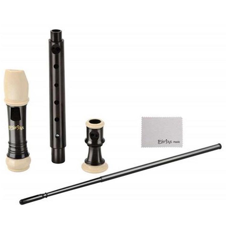 Soprano Descant Recorder 8 Hole With Cleaning Rod Case Instruction