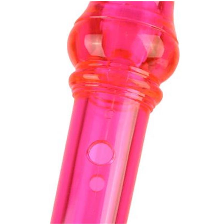 Soprano Descant Recorder 8 Hole Flute w/Cleaning Rod Bag Instruction Pink