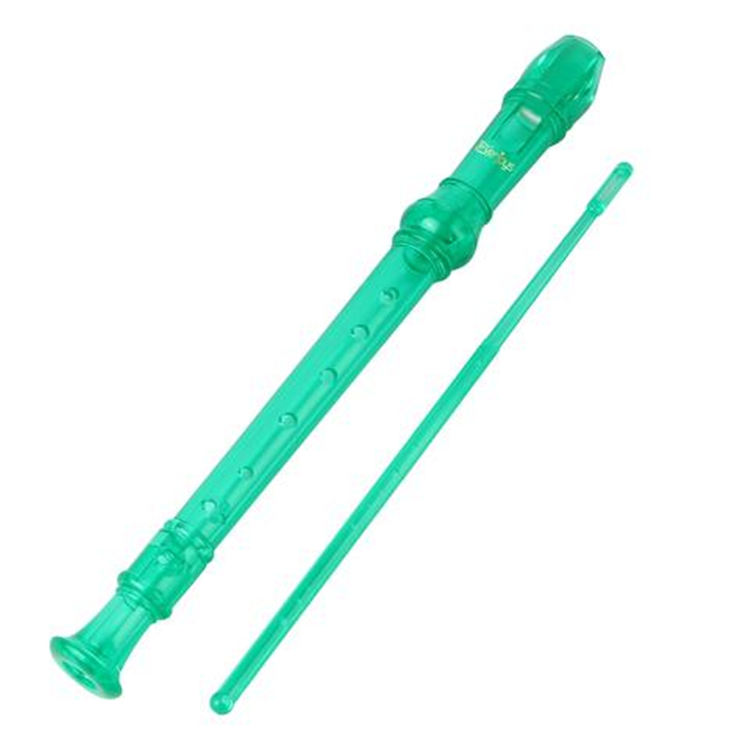 Soprano Descant Recorder 8 Hole Flute w/ Cleaning Rod Bag Instruction