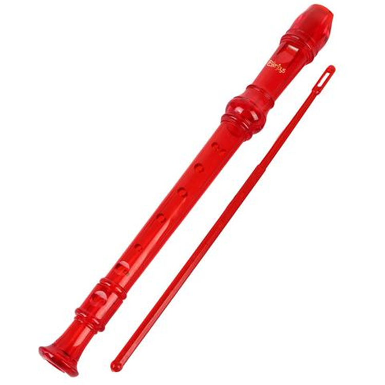 Soprano Descant Recorder 8 Hole Flute w/ Cleaning Rod Bag Instruction