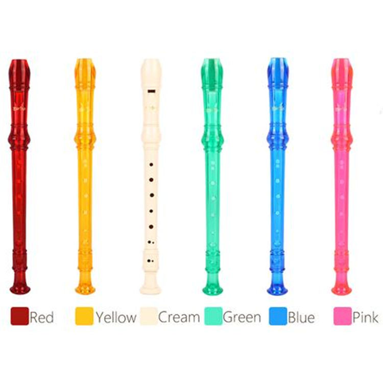 Soprano Descant Recorder 8 Hole Flute w/ Cleaning Rod Bag Instruction