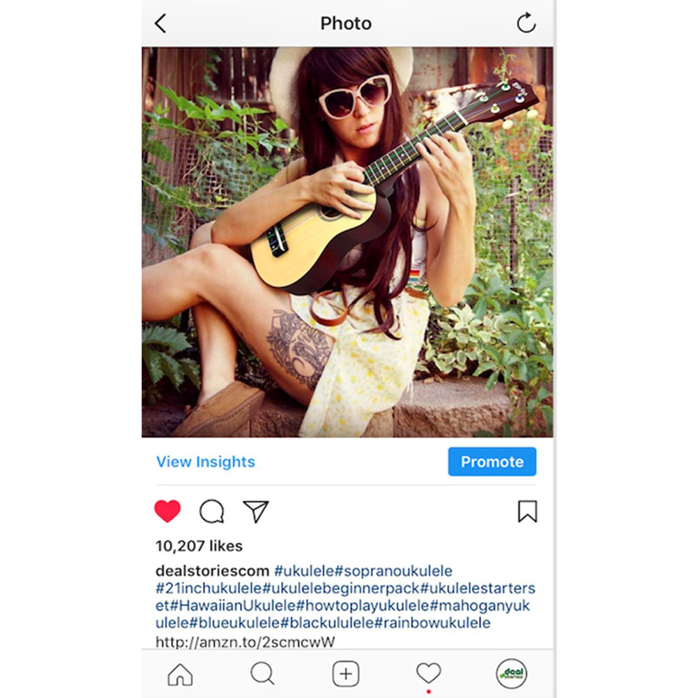 Soprano Ukulele Beginner Pack-21 Inch w/ Gig Bag Songbook Digital Tuner