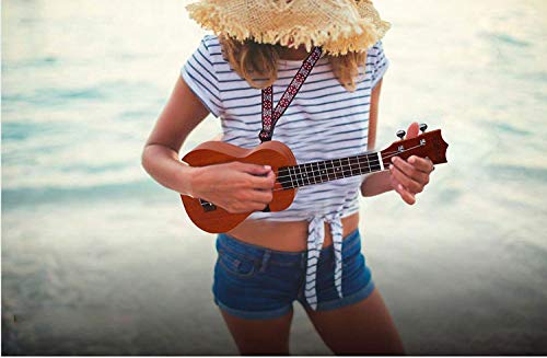 Mahogany Soprano Ukulele Kit - Professional 21 inch w/Case Strap Tuner Aquila Strings EVUKP