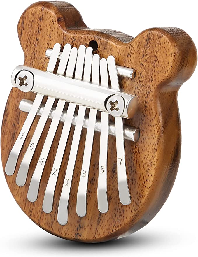 Mini Kalimba Thumb Piano 8 Keys(Wooden Bear)
