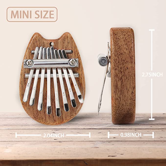 Mini Kalimba Thumb Piano 8 Keys(Wooden Fox)