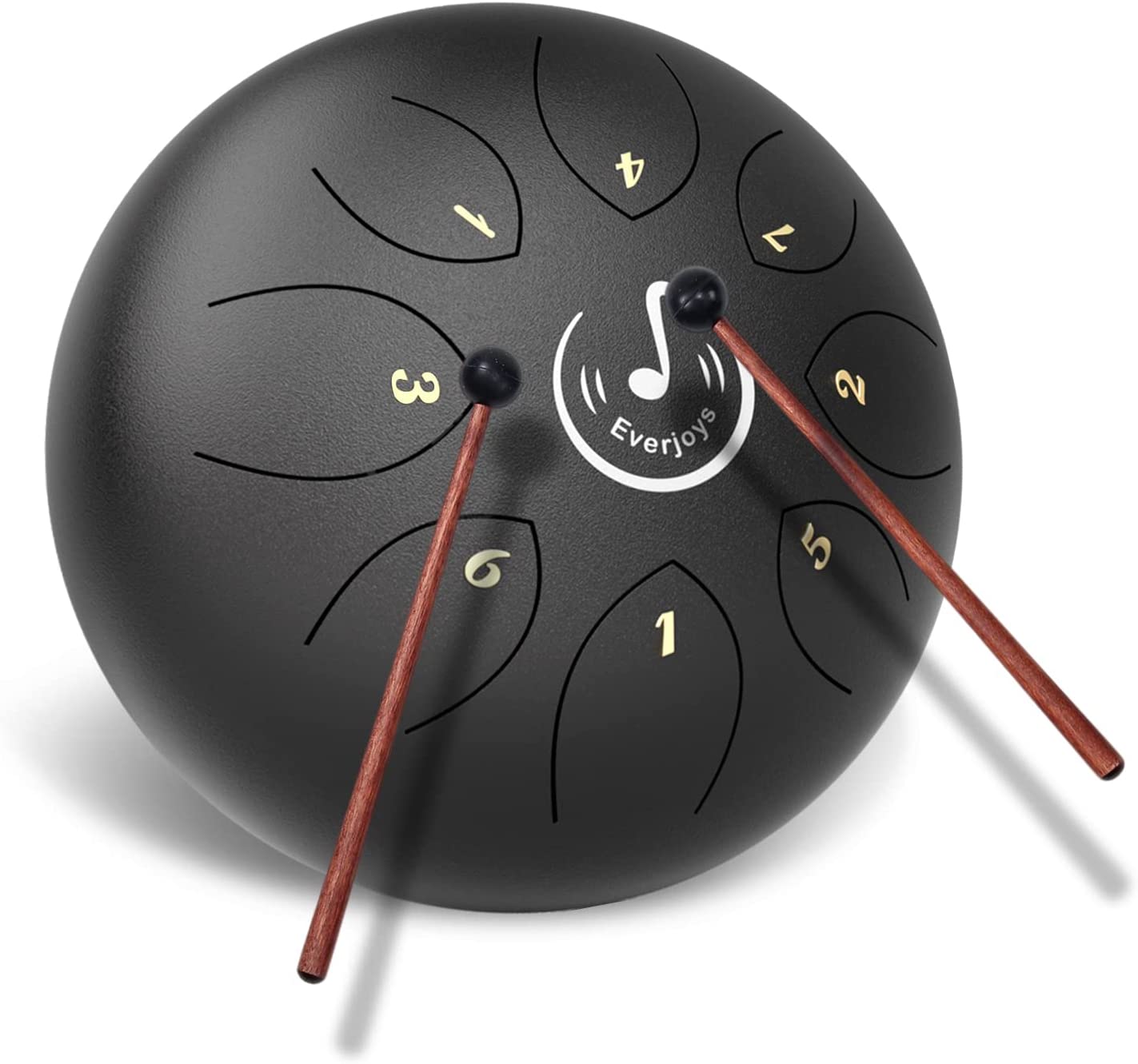 Steel Tongue Drum 8 Notes 6 Inches C-Key（Black）